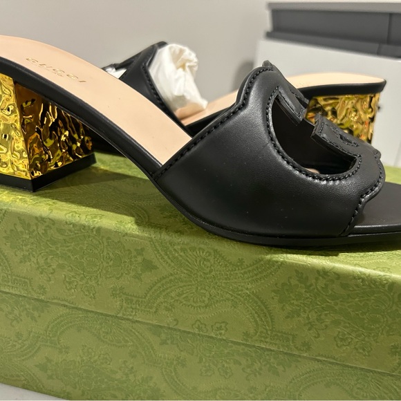 Brand new Gucci Interlocking G cut out sandal with box 6.5 - Picture 4 of 8